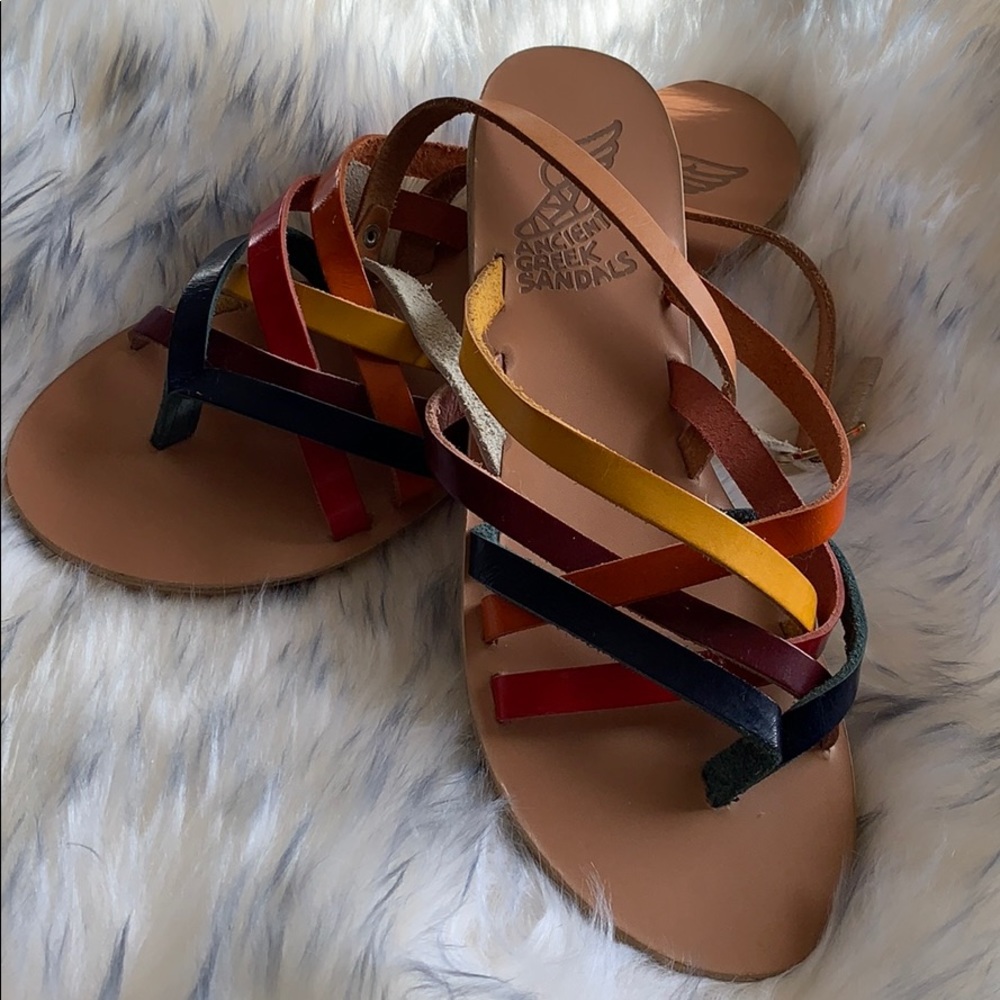 Rainbow Ancient Greek Sandals